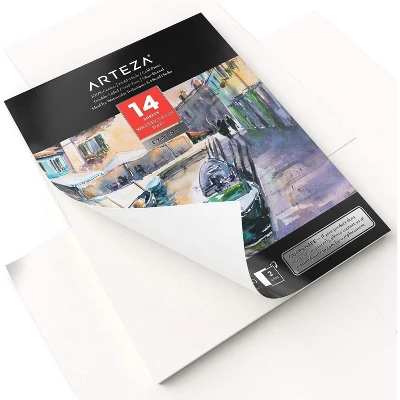 Arteza Watercolor Paper Pad, Cold-Pressed, 100% Cotton, 9"x12" - 14 Sheets 5 Arteza Watercolor Paper Pad, Cold-Pressed, 100% Cotton, 9"x12" - 14 Sheets - Image 3