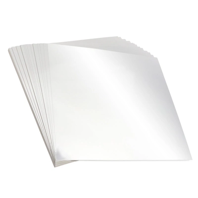 Bright Creations 48 Pack Silver Metallic Scrapbook Paper, 12x12 Shimmer Sheets For DIY Crafts 5 Bright Creations 48 Pack Silver Metallic Scrapbook Paper, 12x12 Shimmer Sheets For DIY Crafts - Image 3