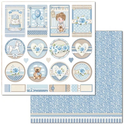 Stamperia Double-Sided Paper Pad 12"X12" 10/Pkg-Little Boy, 10 Designs/1 Each 11 Stamperia Double-Sided Paper Pad 12"X12" 10/Pkg-Little Boy, 10 Designs/1 Each - Image 9