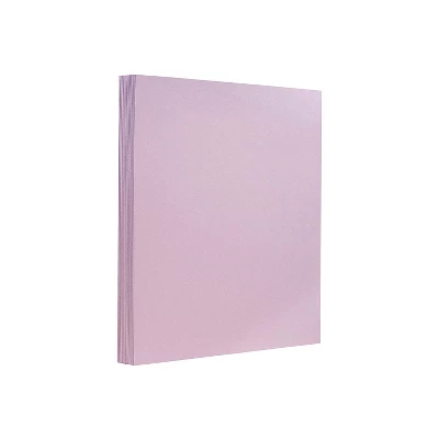 JAM Paper Extra Heavyweight 130 Lb. Cardstock Paper 8.5" X 11" Light Purple 25 Sheets/Pack 3 JAM Paper Extra Heavyweight 130 Lb. Cardstock Paper 8.5" X 11" Light Purple 25 Sheets/Pack