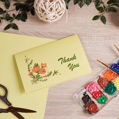 Sustainable Greetings 50-Count Yellow Cardstock Card Stock Paper For Brochure Laser Printer, A4 Letter Size 8.5 X 11 In. 4 Sustainable Greetings 50-Count Yellow Cardstock Card Stock Paper For Brochure Laser Printer, A4 Letter Size 8.5 X 11 In. - Image 2