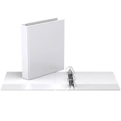 1.5" Premium Angle D Ring Binder 6pk Customizable View White - Easyview