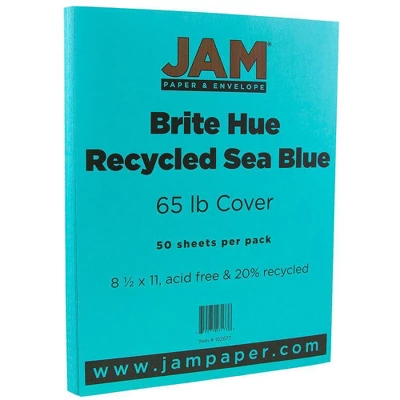 JAM Paper Brite Hue 65lb Cardstock Paper 8.5" X 11" 50pk 8 JAM Paper Brite Hue 65lb Cardstock Paper 8.5" X 11" 50pk - Image 6
