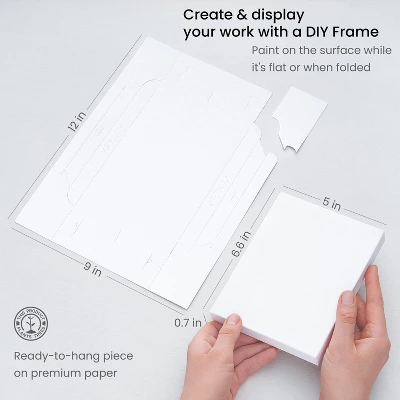 Arteza DIY Foldable 5x6.6" Canvas Frame, Acrylic - 20 Sheets 3 Arteza DIY Foldable 5x6.6" Canvas Frame, Acrylic - 20 Sheets