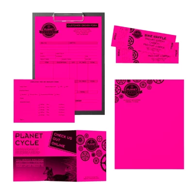 Astrobrights Card Stock, 8-1/2 X 11 Inches, Fireball Fuchsia, Pack Of 250 4 Astrobrights Card Stock, 8-1/2 X 11 Inches, Fireball Fuchsia, Pack Of 250 - Image 2