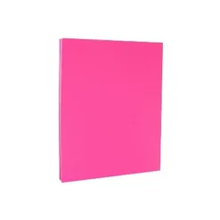 JAM Paper Smooth Colored Paper 24 Lbs. 8.5 X 11 Ultra Fuchsia Pink 50 Sheets/Pack (184931A)