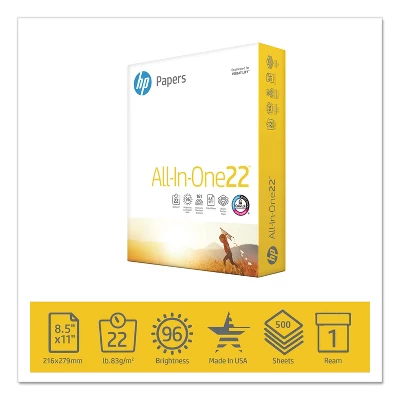 Hp All-In-One Printing Paper 96 Bright 22lb Letter White 500 Sheets/Ream 207000 3 Hp All-In-One Printing Paper 96 Bright 22lb Letter White 500 Sheets/Ream 207000