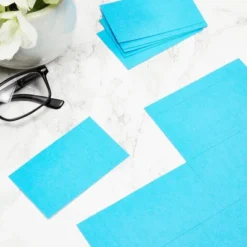 Stockroom Plus 50 Sheets 500 Cards A4 Size Blue Printable Business Card Sheets 3.5 X 2 In