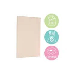 JAM Paper Cardstock Paper 65 Lbs 8.5" X 14" Natural Parchment 96700400 -Paper Supplies Store GUEST 37401143 aabe 4a60 b7f8 06bbb9d8e46b