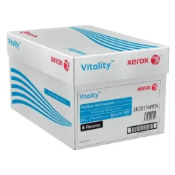 Xerox™ Xerox Vitality 8.5" X 11" Premium Multipurpose Paper 24 Lbs. 97 Brightness 4000 Sheets/Carton (1001)