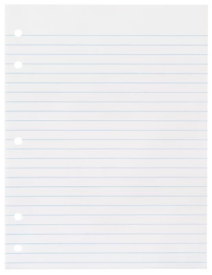 School Smart 5-Hole Punched Filler Paper, No Margin, 8 X 10-1/2 Inches, Wide Ruled, 500 Sheets 3 School Smart 5-Hole Punched Filler Paper, No Margin, 8 X 10-1/2 Inches, Wide Ruled, 500 Sheets