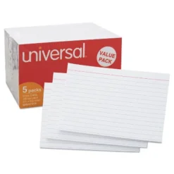 UNIVERSAL Ruled Index Cards 3 X 5 White 500/Pack 47215 9 UNIVERSAL Ruled Index Cards 3 X 5 White 500/Pack 47215 -Paper Supplies Store GUEST 3fbf625d 032c 4404 94f3 361370340bdb