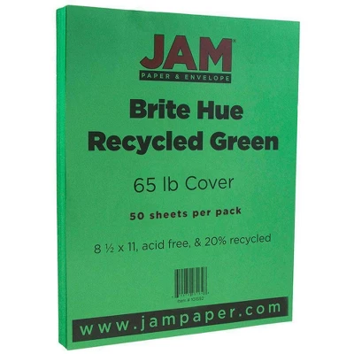 JAM Paper Brite Hue 65lb Cardstock Paper 8.5" X 11" 50pk 5 JAM Paper Brite Hue 65lb Cardstock Paper 8.5" X 11" 50pk - Image 3