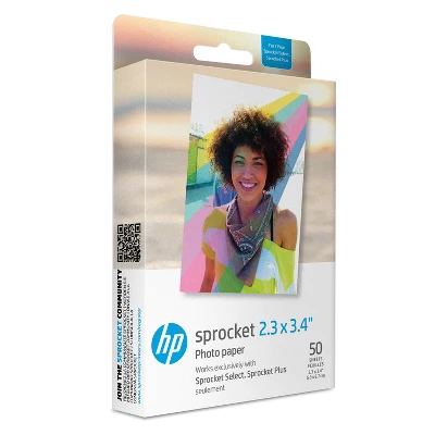 HP Sprocket 2.3 X 3.4" Premium Zink Sticky Back Photo Paper (50 Sheets) Starter Bundle 3 HP Sprocket 2.3 X 3.4" Premium Zink Sticky Back Photo Paper (50 Sheets) Starter Bundle