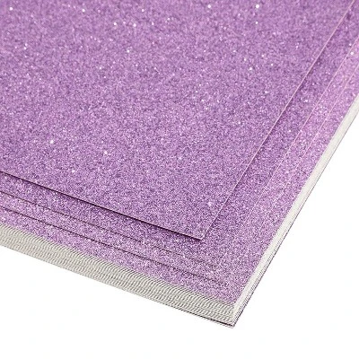 24-Sheet Glitter Cardstock Paper DIY Art & Craft, Purple, 11" X 8.5" 3 24-Sheet Glitter Cardstock Paper DIY Art & Craft, Purple, 11" X 8.5"