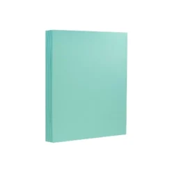 JAM Paper Extra Heavyweight 130 Lb. Cardstock Paper 8.5" X 11" Turquoise 25 Sheets/Pack (296131624)