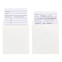 Best Paper Greetings 200 Piece Set Of 100 Self Adhesive Library Card Pockets And 100 Due Date Cards For Book Checkouts, 3 X 5 In -Paper Supplies Store GUEST 4385b5c0 c1ac 46e7 b3c5 b67541764ebf