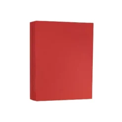 JAM Paper Extra Heavyweight 130 Lb. Cardstock Paper 8.5" X 11" Red 25 Sheets/Pack (295731621)