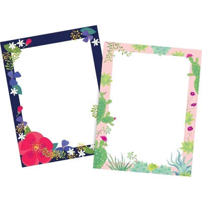 Barker Creek 100ct Computer Paper Set - Petals & Prickles 3 Barker Creek 100ct Computer Paper Set - Petals & Prickles