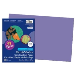 Pacon Prang Construction Paper Violet 12" X 18" 50 Sheets Per Pack 5 Packs (PAC7207-5)