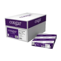 Cougar 100 Lbs. Digital Smooth Cover 8 1/2" X 11" White 1600/Case 2984CASE