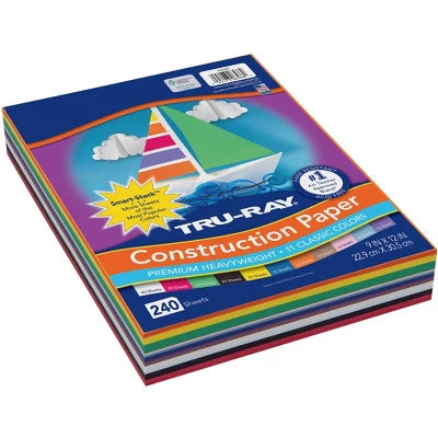 Tru-Ray Sulphite Construction Paper, 9 X 12 Inches, Assorted Colors, 240 Sheets 4 Tru-Ray Sulphite Construction Paper, 9 X 12 Inches, Assorted Colors, 240 Sheets - Image 2