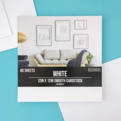 Colorbok 78lb Smooth Cardstock 12"X12" 40/Pkg-White -Paper Supplies Store GUEST 57a8c313 db04 49b6 8afa 0f859008e7fc