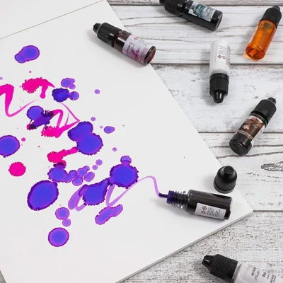 25-Sheet Alcohol Ink Pad Art Paper Heavyweight, 8.5" X 11" 3 25-Sheet Alcohol Ink Pad Art Paper Heavyweight, 8.5" X 11"