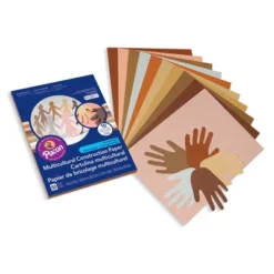 Prang Shades Of Me Construction Paper, 5 Assorted Skin Tone Colors, 12" X 18", 50 Sheets Per Pack, 5 Packs -Paper Supplies Store GUEST 5be907f9 f93a 48f8 89ca 4b4beee43d69