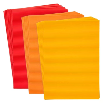 64 Pack Corrugated Cardboard Sheets For Arts And Crafts, School Projects, 8 Bright Colors, 8.3 X 11.8 In 9 64 Pack Corrugated Cardboard Sheets For Arts And Crafts, School Projects, 8 Bright Colors, 8.3 X 11.8 In - Image 7