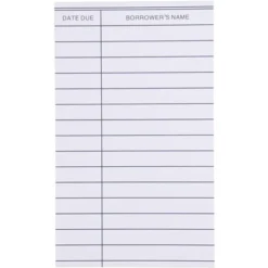Paper Junkie 250 Pack Blank Library Cards For School Book Checkouts, CDs, DVDs, Vinyl Records, Classroom Supplies, White, 3 X 5 In -Paper Supplies Store GUEST 6ddccd59 667e 4512 8479 5c9e9fcb800b