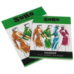 SoHo Urban Artist 90 GSM Marker Paper Pad 9x12 In 50-Sheets, White -Paper Supplies Store GUEST 6f781c6d b5d6 4316 8094 901d0cbcd749