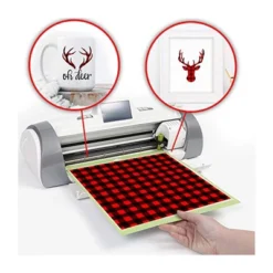 Craftopia Buffalo Plaid Vinyl Sheets For Cricut, 3 Packs, Red & Black -Paper Supplies Store GUEST 77e75fff 48f3 465c 9a1f d4aae23eb485