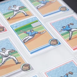 Bright Creations 9 Pocket Trading Card Binder With Removable Sleeves, Holds Up To 540 Cards, 14 X 11 In, Black & Gold Faux Leather -Paper Supplies Store GUEST 7b0d984e 191a 44c4 bd21 67adda77262d