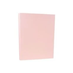 JAM Paper 80 Lb. Cardstock Paper 8.5" X 11" Baby Pink 250 Sheets/Ream (5155791B)