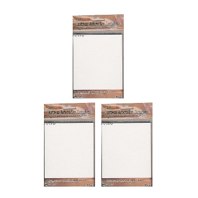 Ranger Tim Holtz Distress Watercolor Cardstock 4 1/4" X 5 1/2" 20 Sheets/Pad 3 Pads/Pack 3 Ranger Tim Holtz Distress Watercolor Cardstock 4 1/4" X 5 1/2" 20 Sheets/Pad 3 Pads/Pack