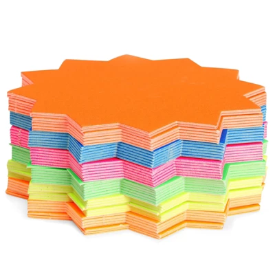 Juvale 120-Pack Bulletin Board Decorations, Blank Cutouts, Starburst Signs For Retail, Office Supplies, Sales, Poster Boards (6 Colors, 4x4 In) 8 Juvale 120-Pack Bulletin Board Decorations, Blank Cutouts, Starburst Signs For Retail, Office Supplies, Sales, Poster Boards (6 Colors, 4x4 In) - Image 6