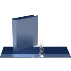 1.5" Premium Round Ring Binder 6pk Customizable View Royal Blue - Easyview