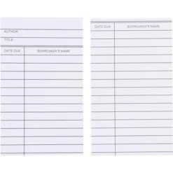 Paper Junkie 250 Pack Blank Library Cards For School Book Checkouts, CDs, DVDs, Vinyl Records, Classroom Supplies, White, 3 X 5 In -Paper Supplies Store GUEST 87636147 3a8c 4e02 bf13 79da4bbc3fa5