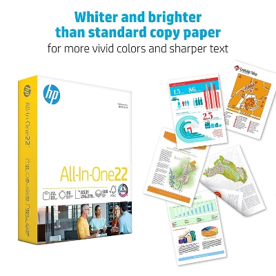 HP All-In-One22 8.5" X 11" Multipurpose Paper 22 Lbs. 96 Brightness 208850 4 HP All-In-One22 8.5" X 11" Multipurpose Paper 22 Lbs. 96 Brightness 208850 - Image 2