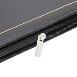 Bright Creations 9 Pocket Trading Card Binder With Zipper, Holds Up To 360 Cards, 14 X 11 In, Black & Gold Faux Leather -Paper Supplies Store GUEST 8ac93fee 66b8 4f3b 9d88 5db6c550c78d