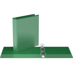 1.5" Premium Round Ring Binder 6pk Customizable View Green - Easyview