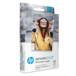 HP Sprocket 2x3" Premium Zink Sticky Back Photo Paper (50 Sheets) Starter Bundle