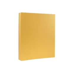 JAM Paper Metallic 110lb Colored Cardstock 8.5 X 11 Gold Stardream 173SD8511GO285