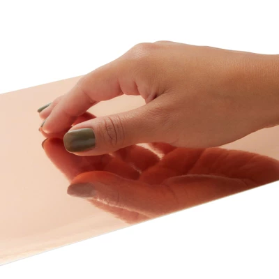 Genie Crafts 24-Sheet Rose Gold Foil Metallic Mirror Board Paper For Arts And Crafts, 8.5" X 11", 350 GSM 6 Genie Crafts 24-Sheet Rose Gold Foil Metallic Mirror Board Paper For Arts And Crafts, 8.5" X 11", 350 GSM - Image 4