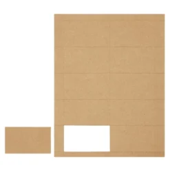 1000 Piece Blank Printable Business Cards, Paper, Perforated, Cardstock, Customizable, Business Cards, 10 Cards Per Sheet, 3.5 X 2 In, Brown -Paper Supplies Store GUEST 9806f23d cf06 4aae 83b3 853a509a7762