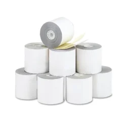PM Company Paper Rolls Credit Verification 2 1/4" X 70 Ft White/Canary 10/Pack 09325