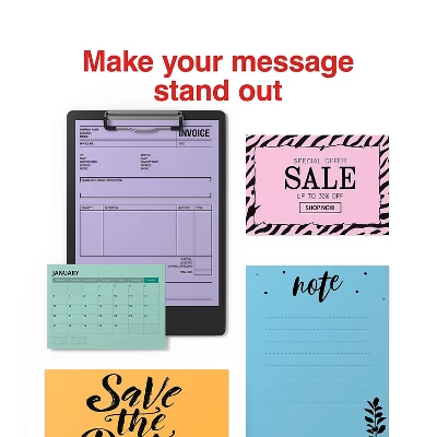 Staples Pastel Colored Copy Paper 8 1/2" X 11" Lilac 500/Ream (14782) 678826 6 Staples Pastel Colored Copy Paper 8 1/2" X 11" Lilac 500/Ream (14782) 678826 - Image 4