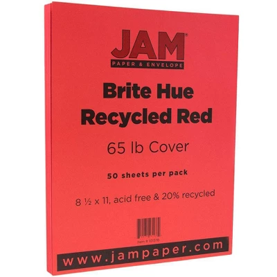 JAM Paper Brite Hue 65lb Cardstock Paper 8.5" X 11" 50pk 7 JAM Paper Brite Hue 65lb Cardstock Paper 8.5" X 11" 50pk - Image 5