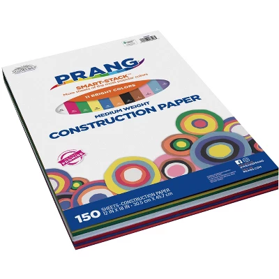 Prang Smart-Stack Groundwood Medium Weight Construction Paper, 12 X 18 Inches, Assorted Colors, 150 Sheets 3 Prang Smart-Stack Groundwood Medium Weight Construction Paper, 12 X 18 Inches, Assorted Colors, 150 Sheets